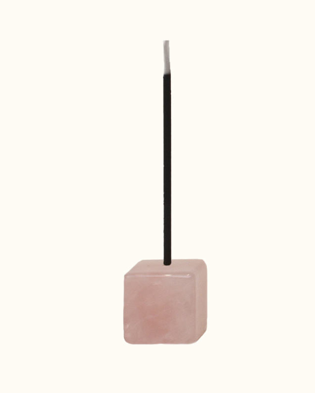 Room by The NOW Rose Quartz Incense Holder