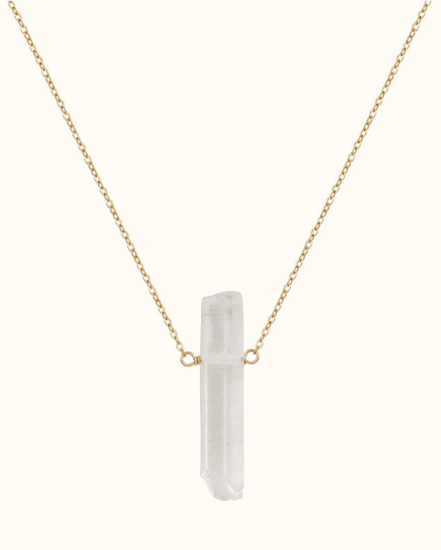 Gara Danielle Quartz Point 14k gold-filled necklace