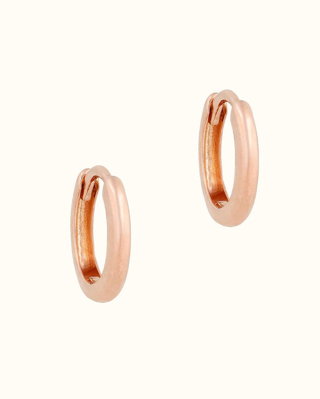 Gara Danielle 14k Rose Gold Huggie Hoop