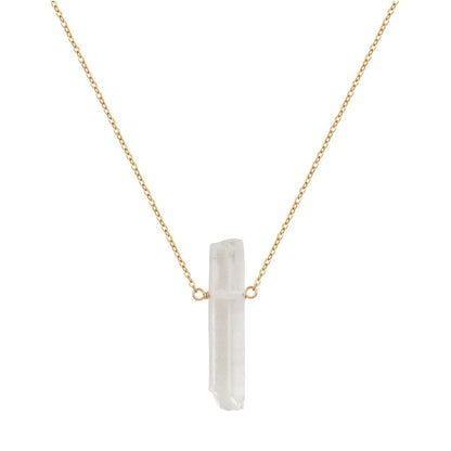 Gara Danielle Quartz Point 14k gold-filled necklace