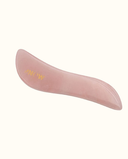 Nourish by The NOW Rose Quartz Gua Sha - S
