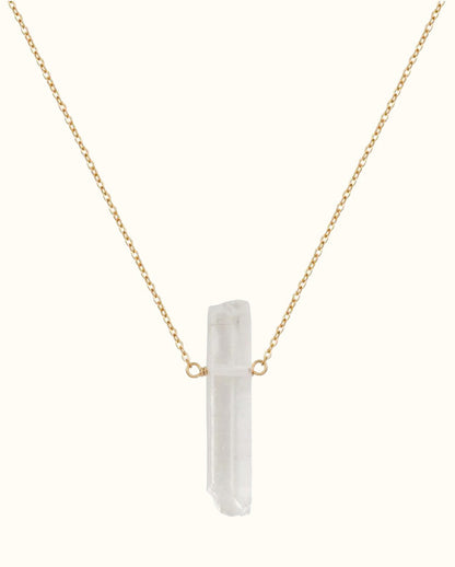 Gara Danielle Quartz Point 14k gold-filled necklace