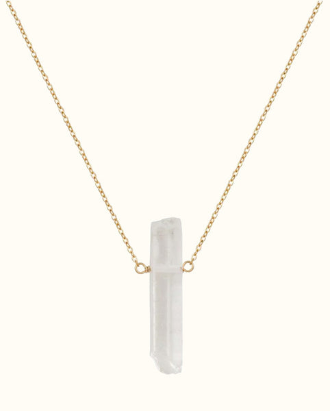 Gara Danielle Quartz Point 14k gold-filled necklace – The NOW Massage